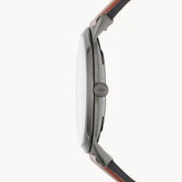 Fossil Men’s Quartz Leather Strap Grey Dial 42mm Watch FS5479